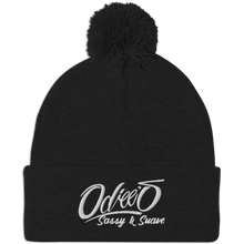 Load image into Gallery viewer, Odiee's Sassy & Suave pom pom beanie