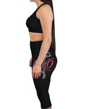 Load image into Gallery viewer, Odiee's black sports bra / leggings