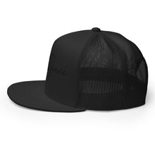 Load image into Gallery viewer, Swole And Suave - all black Trucker Cap